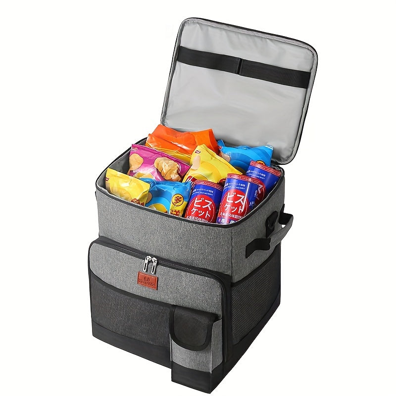 Large Capacity Rolling Briefcase, Rolling Handbag With Wheels, Rolling Storage Bag With Detachable Folding Handcart, Mobile Storage Bag