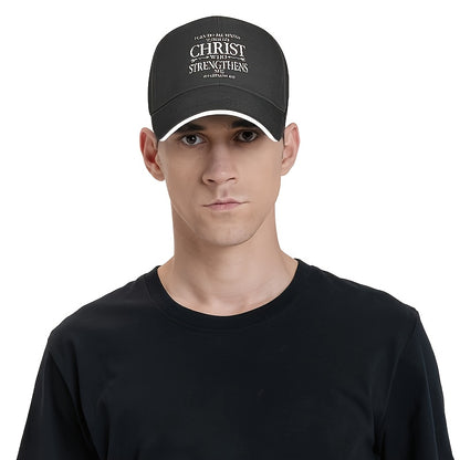 1pc I Can Do All Things Through Christ, Christian God Baseball Cap For Gift