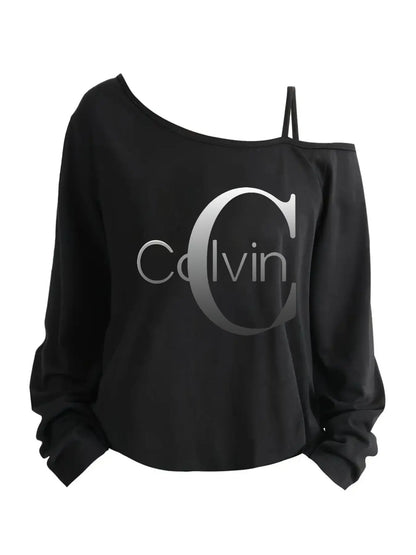 Women'S Plus Size Oversized T-Shirt with Single Shoulder Temu