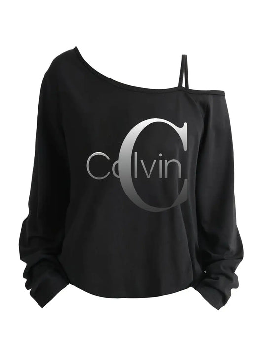 Women'S Plus Size Oversized T-Shirt with Single Shoulder Temu