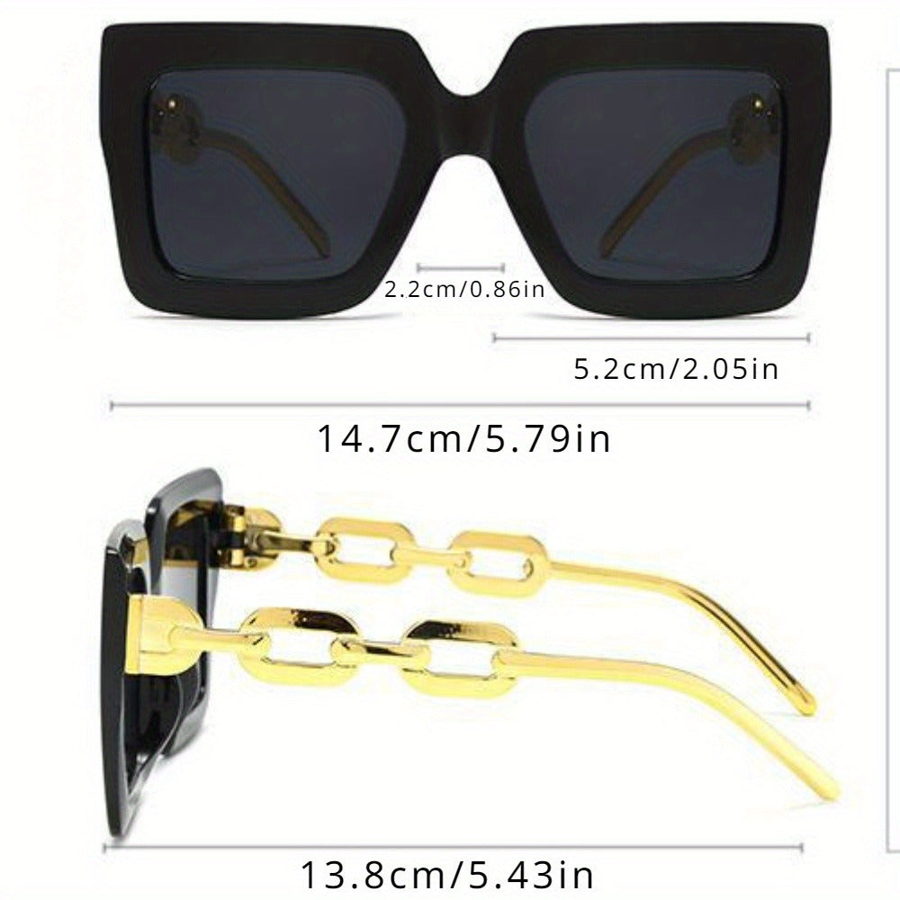 5pcs Women's Retro Sunglasses, Premium Feeling Resin Sunglasses, Sun Shade, Trendy Sunglasses, Sun Protection Glasses