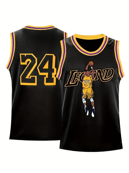 Men's Legend 24 Basketball Jersey Embroidery Vest For Athletics Basketball Competition And Training