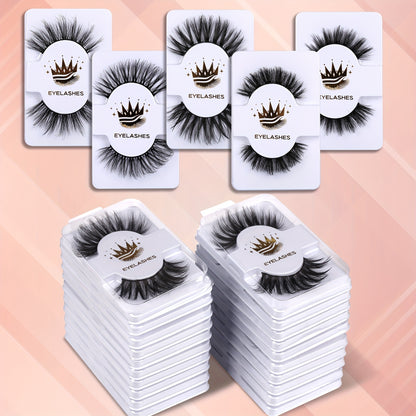 20-Pair Luxury Faux Mink Lash Set - 5 Flawless Styles, Soft & Fluffy, 3D Cat Eye Effect - Versatile for Daily Wear & Glamorous Parties - Reusable