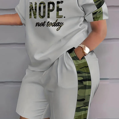[Soft Plus Size Set] Two-piece Plus Size Clothing Set, Soft And Comfortable, Women's, Loose And Versatile, Natural Modeling, Can Be Matched with A Variety Of Sets, Show Your Unique Casual Fashion Chic Le'Meek