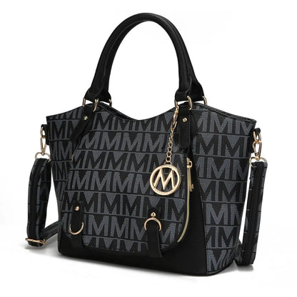 MKF Collection Fula Signature Vegan Leather Women&apos;s Satchel Handbag by Mia k Chic Le'Meek