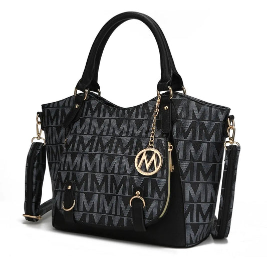 MKF Collection Fula Signature Vegan Leather Women&apos;s Satchel Handbag by Mia k Chic Le'Meek