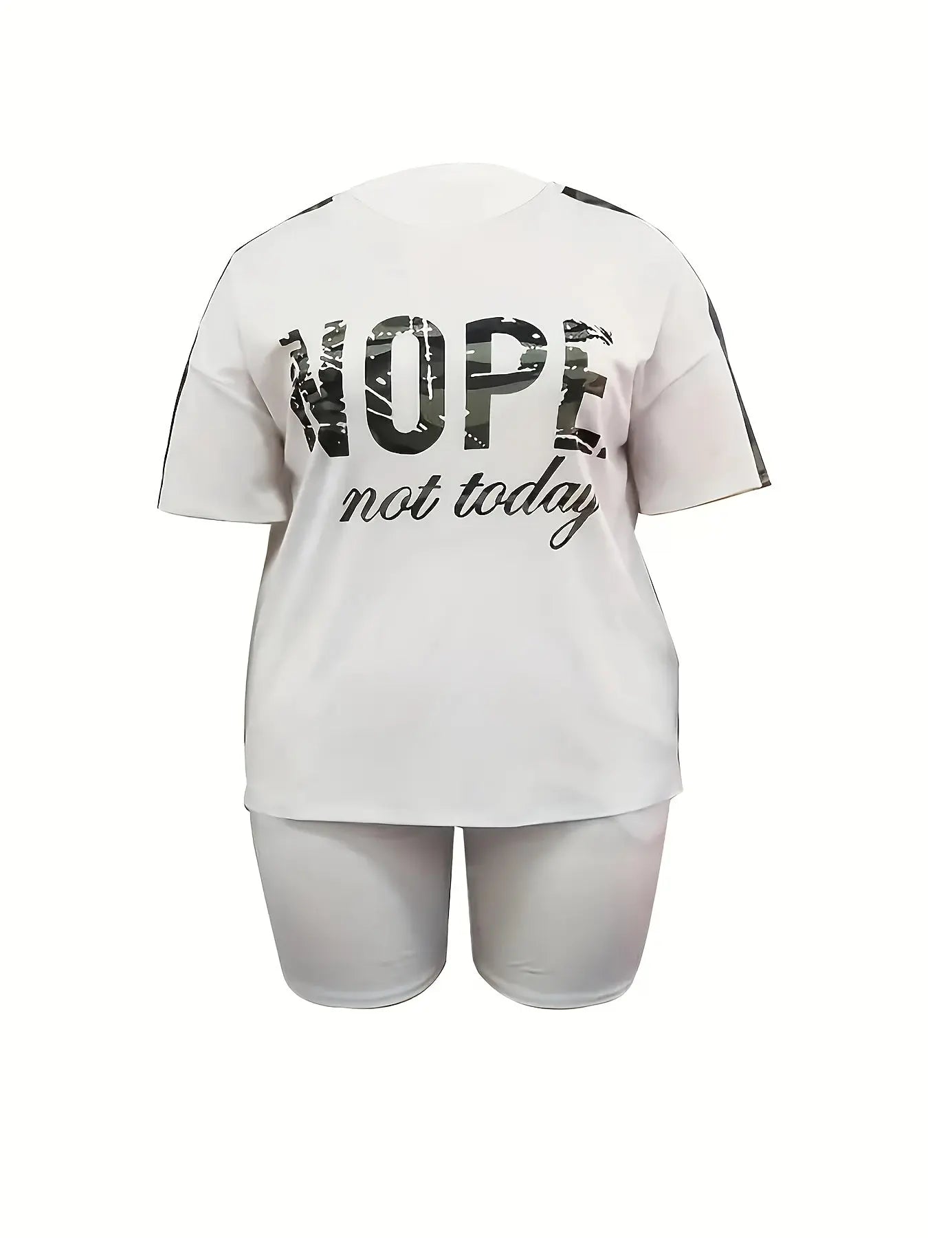 [Soft Plus Size Set] Two-piece Plus Size Clothing Set, Soft And Comfortable, Women's, Loose And Versatile, Natural Modeling, Can Be Matched with A Variety Of Sets, Show Your Unique Casual Fashion Chic Le'Meek