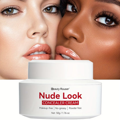 50g Hydrating Nude Look Concealer Cream - Provides Flawless Coverage, Hydrates and Moisturizes, Non-Greasy, Easy to Blend, Rich in Nicotinamide