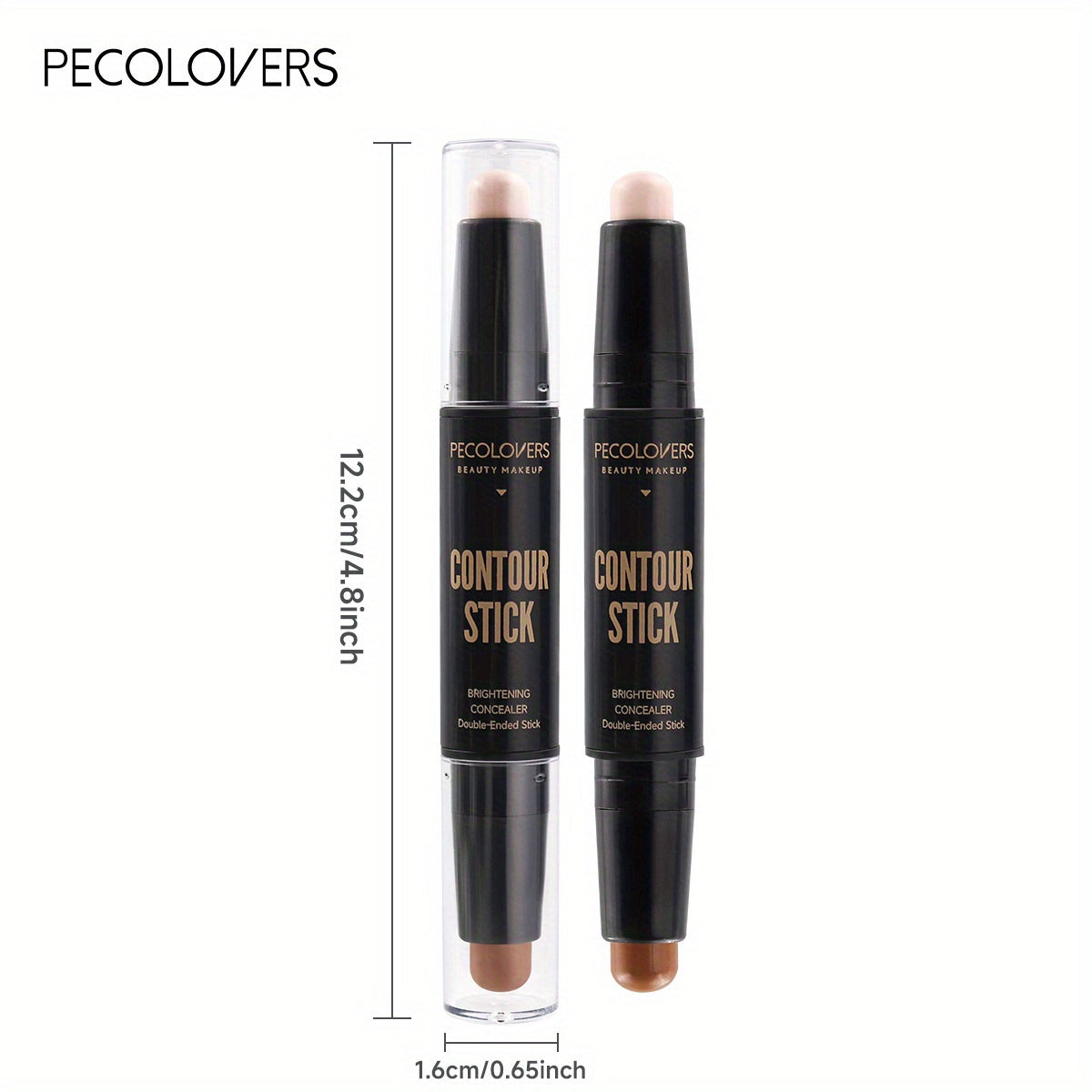 Contouring Stick With Double-headed Dual-purpose Concealer Highlighter For Three-dimensional Nose Bridge Shadow V Face High Nose Bridge Face Makeup