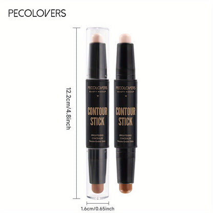 Contouring Stick With Double-headed Dual-purpose Concealer Highlighter For Three-dimensional Nose Bridge Shadow V Face High Nose Bridge Face Makeup