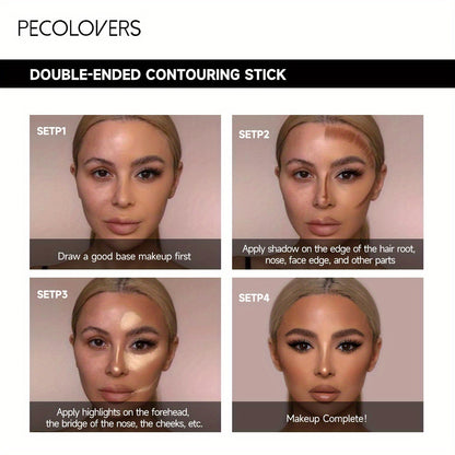 Contouring Stick With Double-headed Dual-purpose Concealer Highlighter For Three-dimensional Nose Bridge Shadow V Face High Nose Bridge Face Makeup