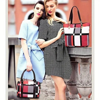 6pcs Womens Handbags Tote Bags Shoulder Bag Purses Satchel Bag Top-Handle Handbag Crossbody Bag Wallet Clutch Chic Le'Meek