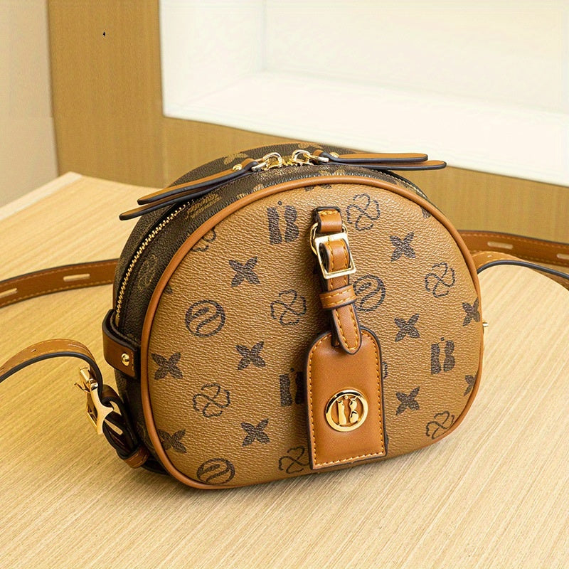 Small Round Crossbody Bag, Women's Fashion Shoulder Bag