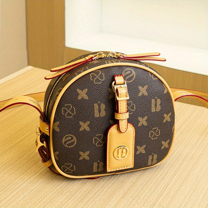 Small Round Crossbody Bag, Women's Fashion Shoulder Bag