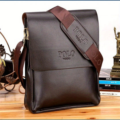 Luxury Vintage Man Bag Waterproof PU Leather Business Style Men's