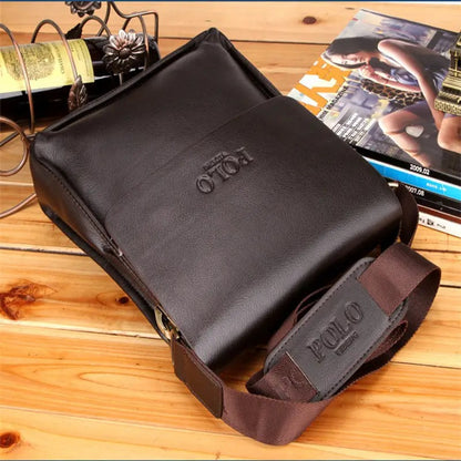 Luxury Vintage Man Bag Waterproof PU Leather Business Style Men's