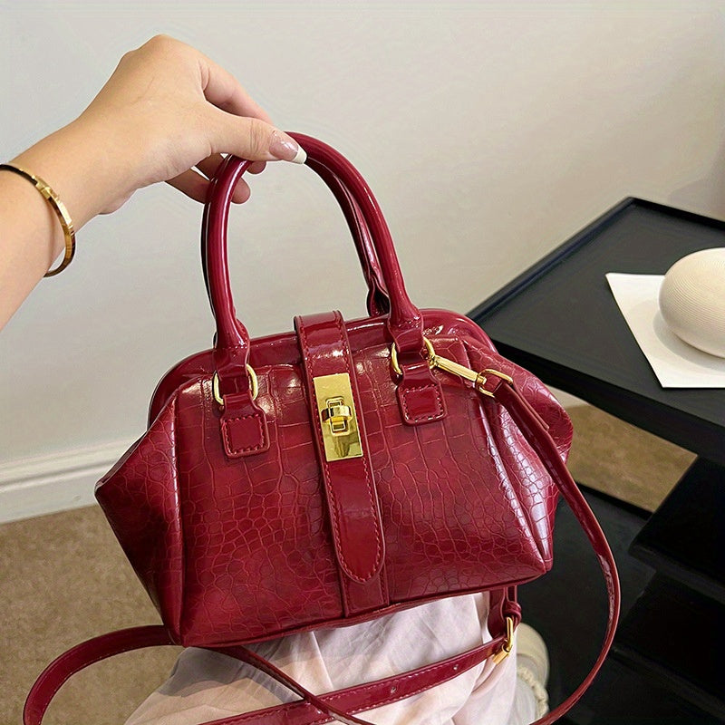 2023 New Women's Bag Exquisite Crossbody Light Luxury Handbag Texture Stone Pattern Large Capacity Good-looking Shoulder Bag