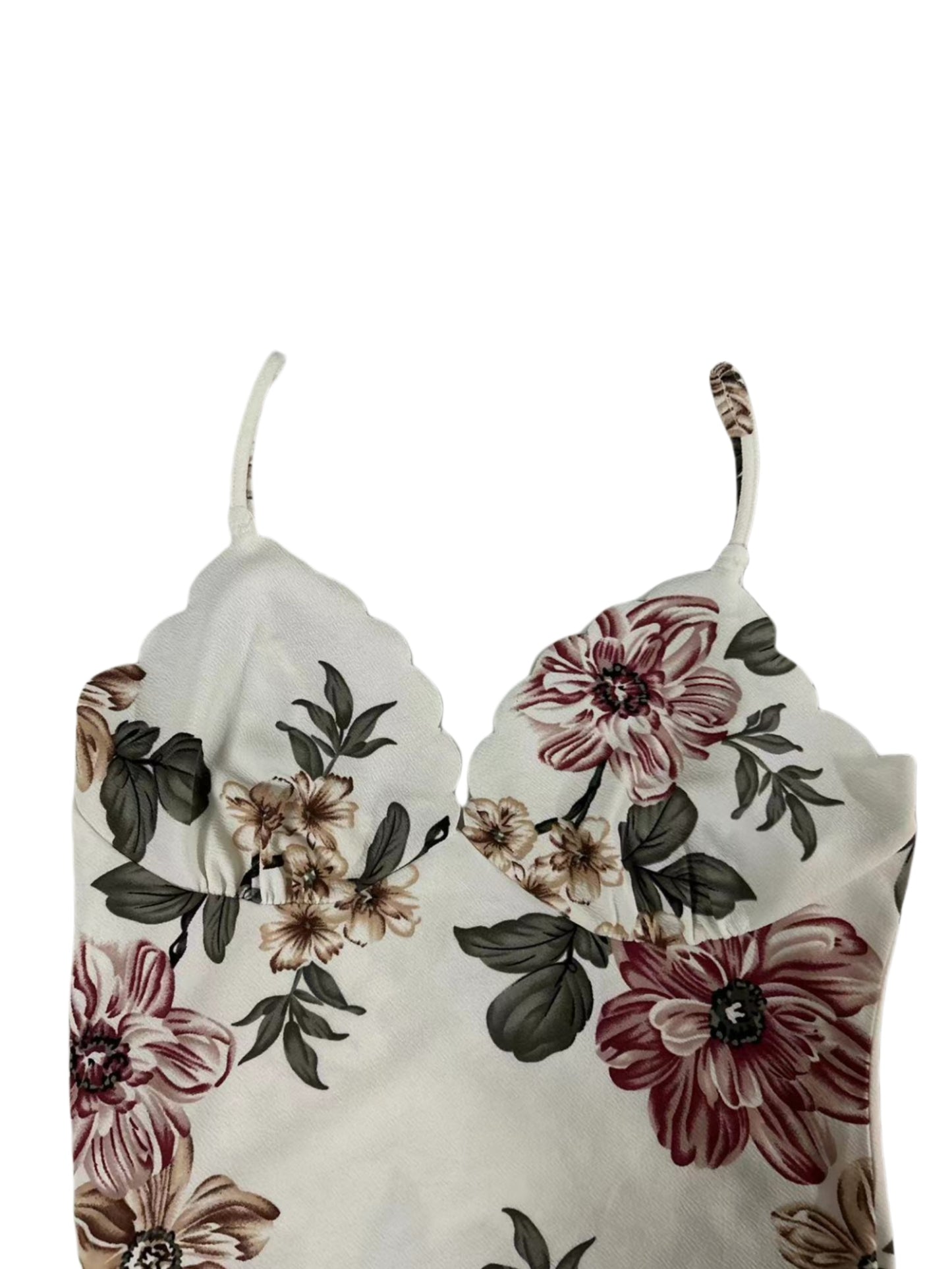 Dainty Spaghetti Straps - Vibrant Floral Pattern, Designed for Women, Sultry and Alluring Lingerie for Confident Women