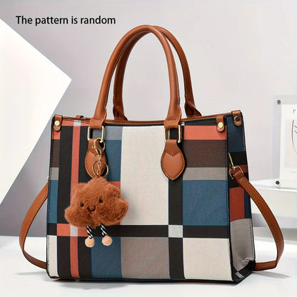 [Luxury Handbag] Trendy Large Tote, High-End Luxury Shoulder Bag, Stylish Handbag | For Family, Mom on Mother's Day, Easter Chic Le'Meek