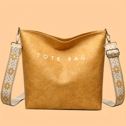 Women'S Fashionable Tote Bag - Large Capacity, Bohemian Style with Wide Shoulder Strap, Trendy Shoulder Bag for Daily Commute, Travel, and Gifts, Commute Tote Bag | Bohemian Style Bag | Adjustable Strap Bag Chic Le'Meek