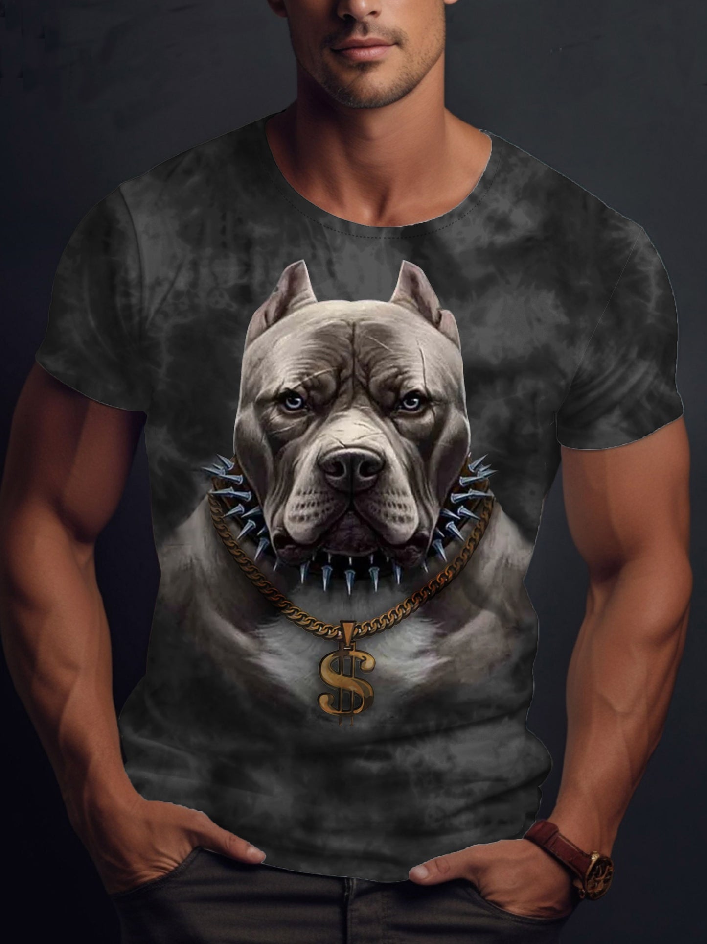 Plus Size Mens Fashion-Forward Streetwear Tees - Comfortable Short Sleeves, Personalized Design - Premium Quality Tops for Unique Style