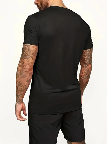[Plus Size Cotton Tee] 100% Cotton Lightweight Men's Plus Size Short Sleeve T-Shirt | Regular Fit Casual Top for Outdoor & Casual Attire, Vibrant Cartoon Print Design, Comfortable Fit, 180g Summer Tee Chic Le'Meek