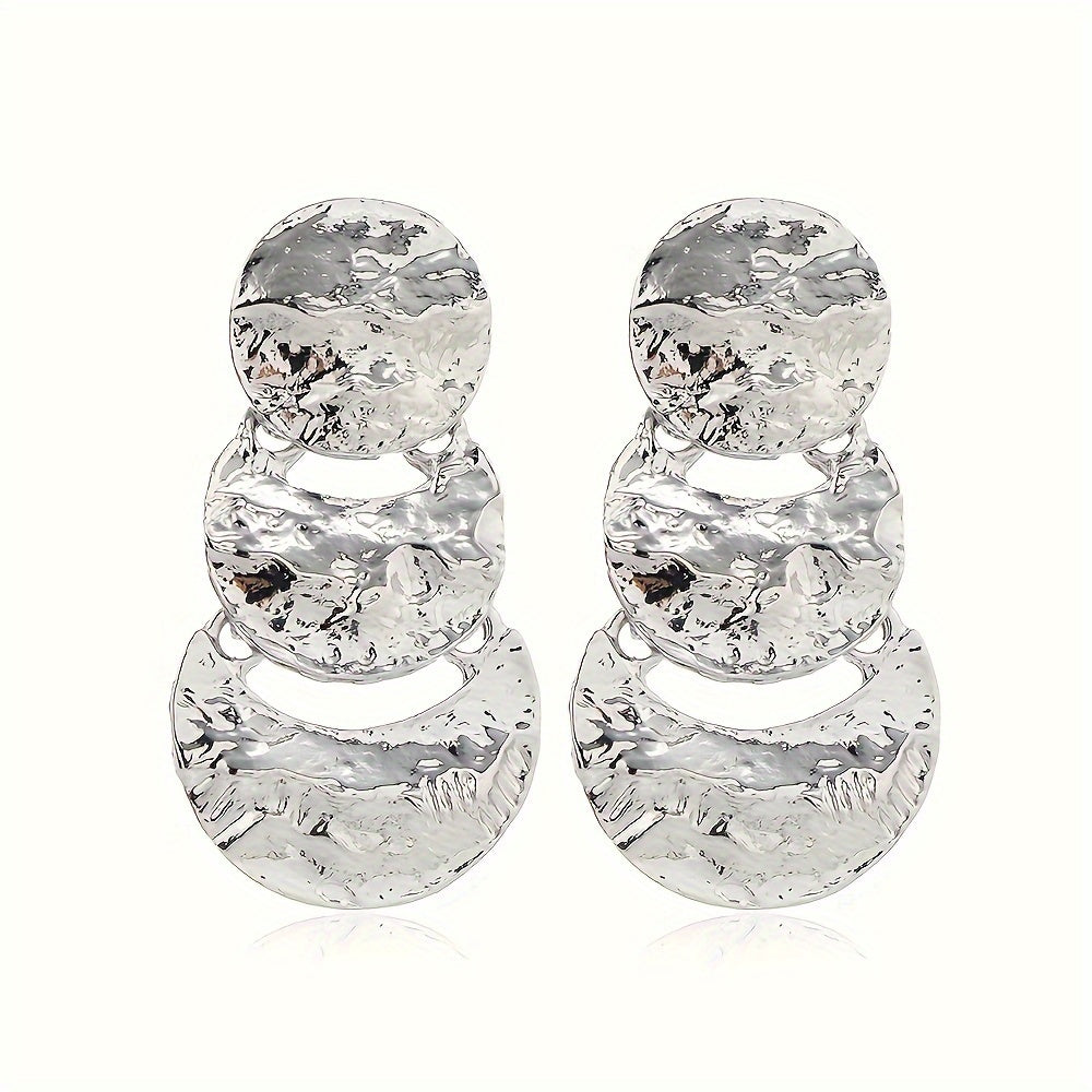 9 Pairs/Set, Clip-On Earrings For Women, Non-Piercing Ear Cuffs, Alloy Elegant & Luxury Style, Exaggerated Design