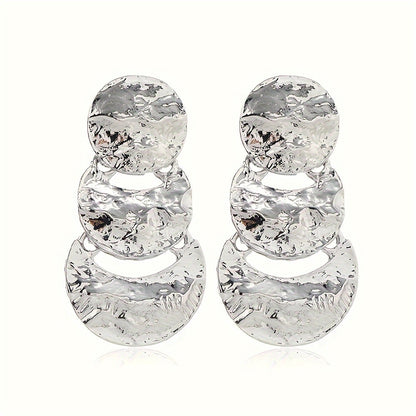 9 Pairs/Set, Clip-On Earrings For Women, Non-Piercing Ear Cuffs, Alloy Elegant & Luxury Style, Exaggerated Design