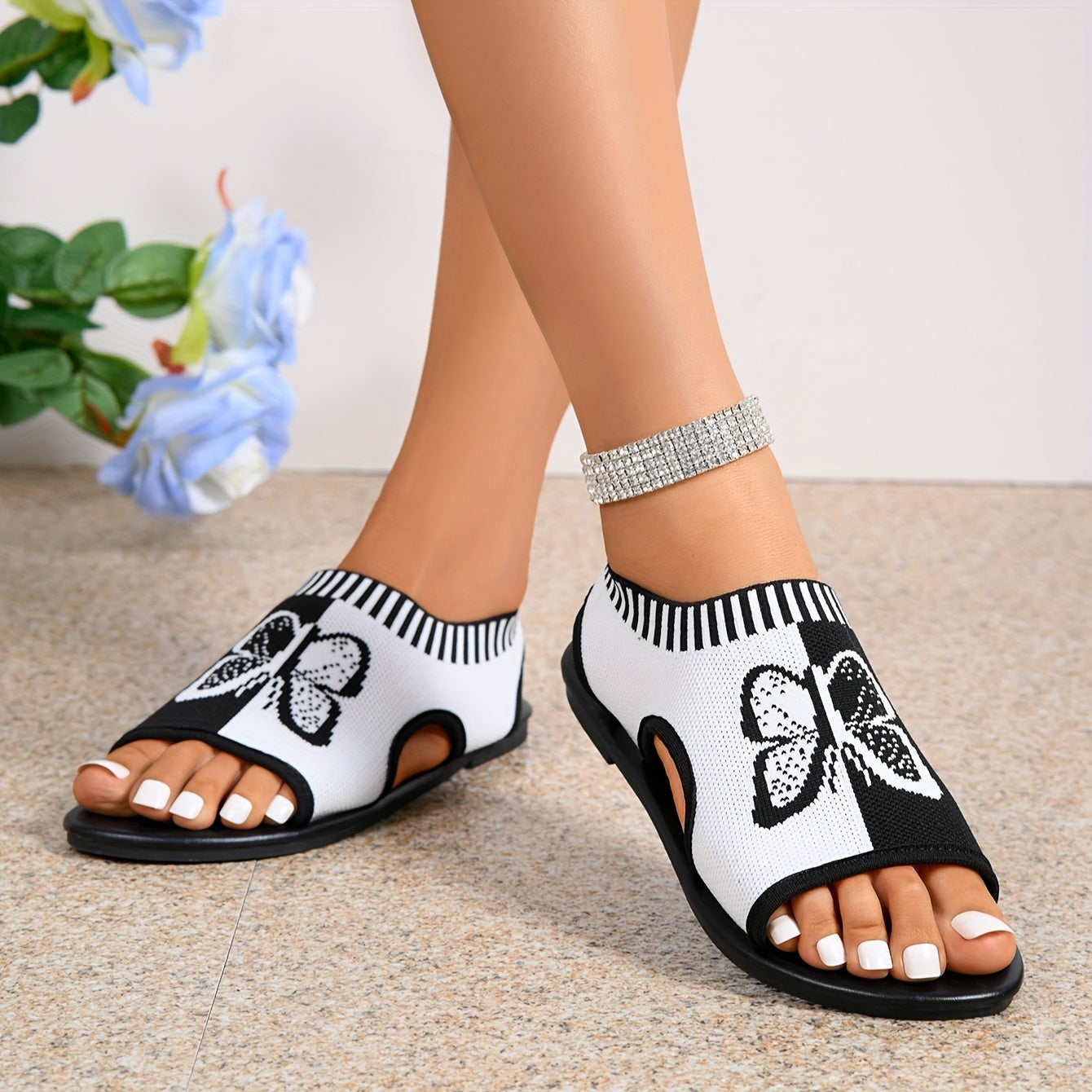 Comfortable Casual Open Toe Summer Shoes with Buckle Closure, Lightweight Synthetic Leather Upper, and PU Sole - Perfect for All-Season Wear