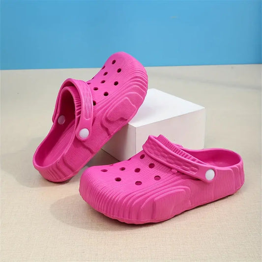Womens Stylish Solid Color EVA Clogs Slides - Breathable Minimalist Hollow Out Design - Effortless Slip-On for Casual Beach Wear Chic Le'Meek