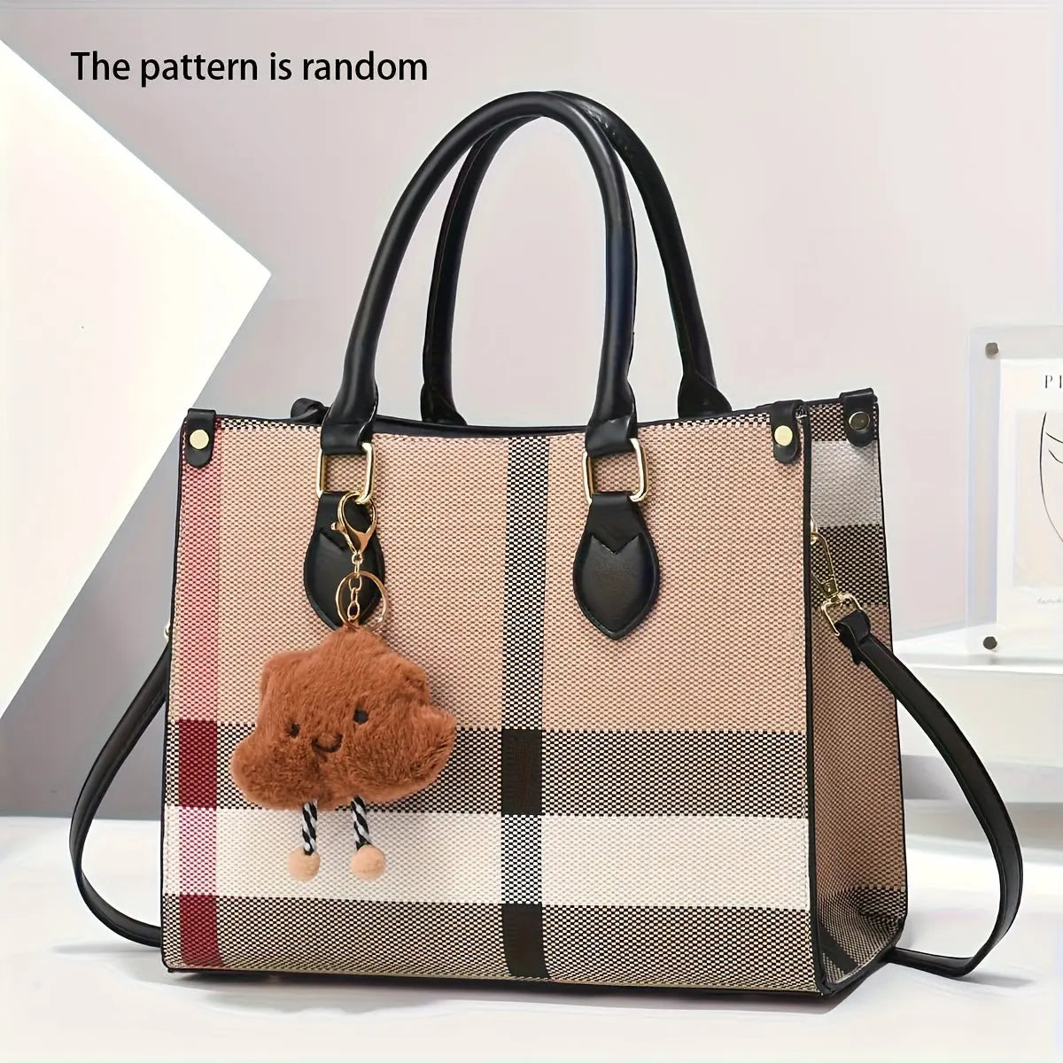 [Luxury Handbag] Trendy Large Tote, High-End Luxury Shoulder Bag, Stylish Handbag | For Family, Mom on Mother's Day, Easter Chic Le'Meek