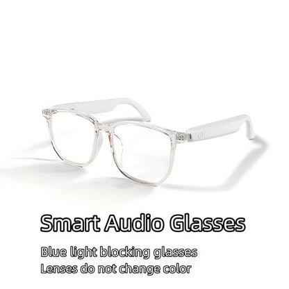 Smart Audio Glasses, Wireless, Rechargeable Battery, Built-in Microphone, High-Resolution Audio, Touch Control, Anti-Blue Light, for Office, Outdoor, Sports, Driving, Music Playback, Hands-Free Calling - Ideal Holiday Gifts Chic Le'Meek
