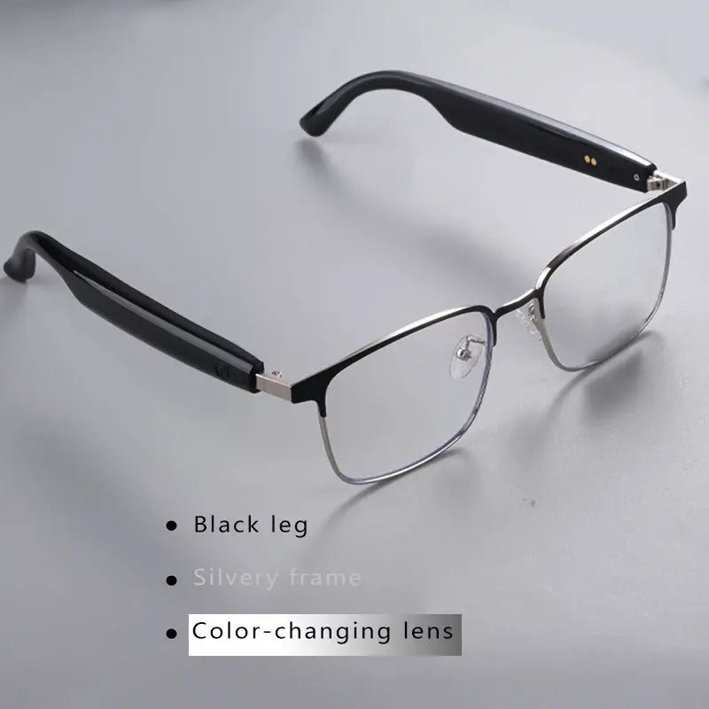[New Smart Glasses] Smart Glasses: New Photo-taking Outdoor Sports | Music And Calls, Lightweight, Remote Control Photography, Built-in Microphone And Speaker, Noise Reduction, Touch And AI Voice Assistant, Compatible With IP Chic Le'Meek
