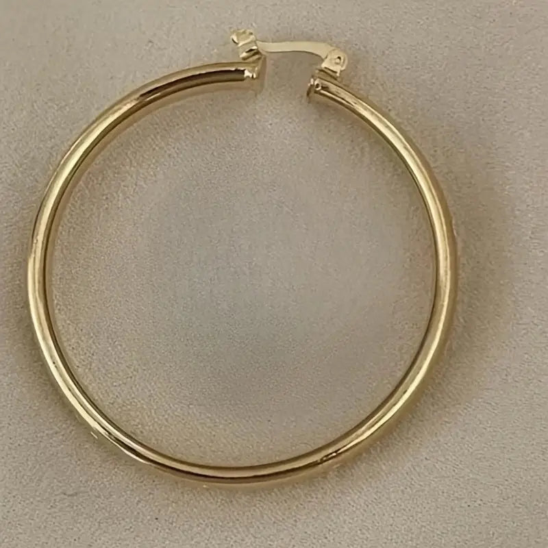 [Fashion Earrings] Large Circle Earrings, A Pair of Women's Fashion Middle Eastern Style Carved | Daily Casual Party Wedding Accessories Ramadan Gift Jewelry Chic Le'Meek