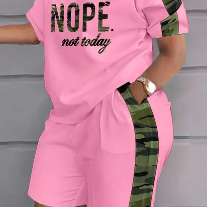 [Soft Plus Size Set] Two-piece Plus Size Clothing Set, Soft And Comfortable, Women's, Loose And Versatile, Natural Modeling, Can Be Matched with A Variety Of Sets, Show Your Unique Casual Fashion Chic Le'Meek