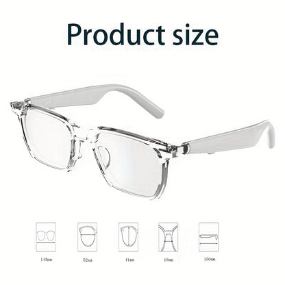 1pc Young And Fashionable Smart Glasses, Two Color Smart Touch Audio Glasses, Sports Outdoor, Office, Business, Driving Glasses, Portable Smart Ultra Clear Glasses