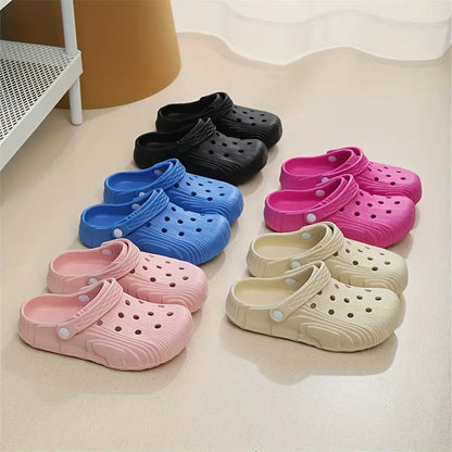 [Trendy EVA Clogs] Non-Slip EVA Clogs - Trendy Comfort Slides - Breathable, Thick Sole, Versatile for Indoor/Outdoor Wear in Black, Blue, Pink, Beige Chic Le'Meek