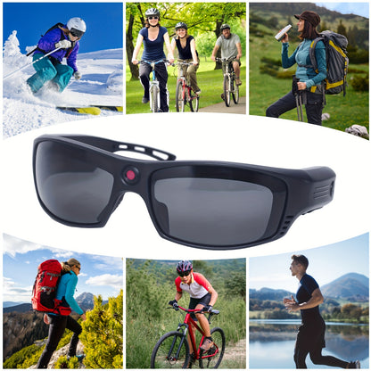 Smart Video Glasses 1080P HD Camera Glasses With Wireless Headset, Open Ear Speaker, 102° Wide-angle, Sports Outdoor Glasses For Biking, Skiing, Motorcycling, Fishing