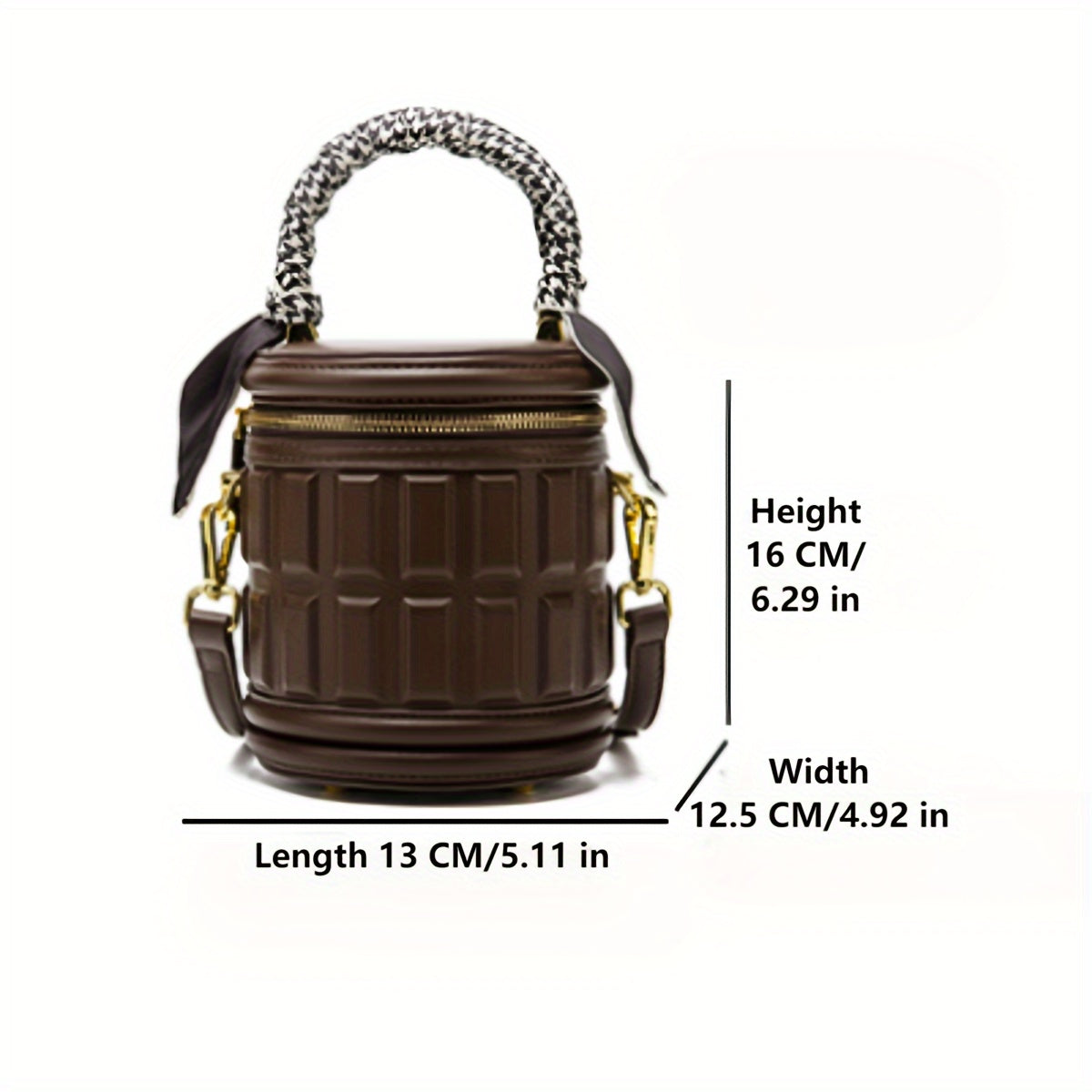 Cylinder Bags Women 2024 New Premium Texture Fashion Single Shoulder Crossbody Niche Bucket Bag