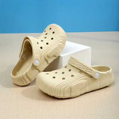 [Trendy EVA Clogs] Non-Slip EVA Clogs - Trendy Comfort Slides - Breathable, Thick Sole, Versatile for Indoor/Outdoor Wear in Black, Blue, Pink, Beige Chic Le'Meek