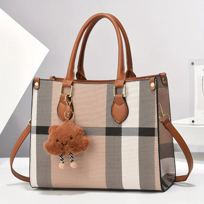 [Luxury Handbag] Trendy Large Tote, High-End Luxury Shoulder Bag, Stylish Handbag | For Family, Mom on Mother's Day, Easter Chic Le'Meek