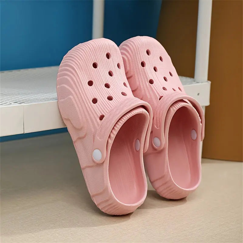 [Trendy EVA Clogs] Non-Slip EVA Clogs - Trendy Comfort Slides - Breathable, Thick Sole, Versatile for Indoor/Outdoor Wear in Black, Blue, Pink, Beige Chic Le'Meek
