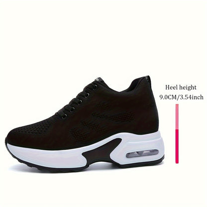 Lightweight & Breathable with Elevator Sole - Fashionable Outdoor Walking Trainers for All-Day Comfort and Support