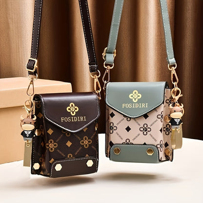 Stylish Girls Fashion Crossbody Mobile Phone Bag - Trendy Shoulder Mini Bag for Convenient Carry & Ideal Gift Idea