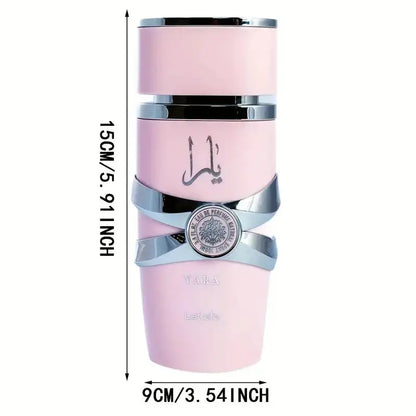 LATTAFA Yara 100ml Perfume Spray, Women's Eau de Toilette, Cologne, Long Lasting Floral, Elegant Floral, Alcohol Matrix, Formaldehyde-free, EDP, Liquid Perfume, Long Lasting Floral, perfect for dates, birthdays, Valentine's D Chic Le'Meek