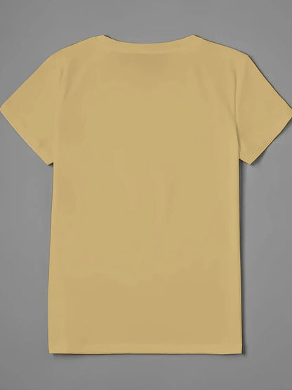 Plus Size Lip Printed T-Shirt Pure Casual Short Sleeve Shirt Breathable Very Suitable for Daily Wear Chic Le'Meek