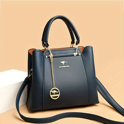 [Chic Tote Bag] Versatile Chic Black Tote Bag for Women | Polyester Lined, Zip Closure, Casual Style - Perfect for Everyday Use Chic Le'Meek