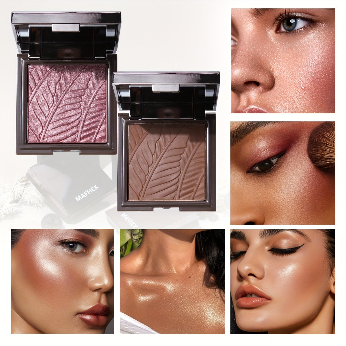 Radiant Glow, Lasting Luminance: Waterproof Blush in Purple-Red, Medium Coverage for All Skin Types - Ideal Valentine's Gift