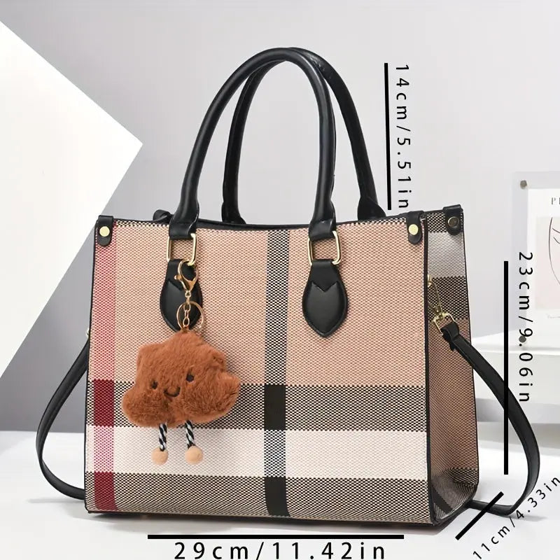 [Luxury Handbag] Trendy Large Tote, High-End Luxury Shoulder Bag, Stylish Handbag | For Family, Mom on Mother's Day, Easter Chic Le'Meek