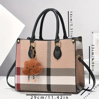 [Luxury Handbag] Trendy Large Tote, High-End Luxury Shoulder Bag, Stylish Handbag | For Family, Mom on Mother's Day, Easter Chic Le'Meek